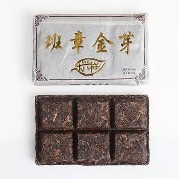 50 г Юньнаньский чай Пуэр LeXingXiang Banzhang Golden Bud Brick Aged Palace Ripe Tea
