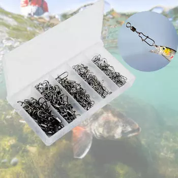 50 Heavy Duty Fishing Swivel Snap Clips for Rigs, Lures, And Iron Rigs. белый