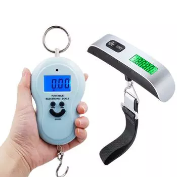 50 кг/110 фунтов цифровые весы для багажа 40 кг * 10 г подвесные весы с подсветкой электронные портативные чемоданы дорожные весы подвесные весы CN