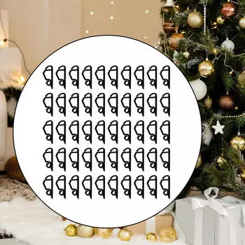 50 Pack Christmas Light Clips for Hanging Lights on Trees And Roofs чёрный