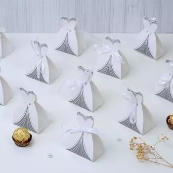 50 pcs Bride Shaped Gift Box |Elegant Wedding Gift Hamper for Couples|Luxury Keepsake Box for Engagement, Anniversary & Festival Gifting