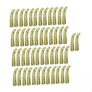50 Pieces Fishing Rig Kicker Line Aligners Sleeves European Rigging Accessory Tubing Men 9mm