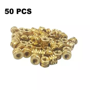 50 шт. #6 32 6-32 6 латунные резьбовые термоусадочные винты для 3D-печати металлические