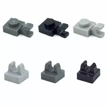 50 шт./лот 1x1 точечные кирпичи DIY плитка 1*1 с зажимом собрать частицы строительные блоки 15712 2555 образовательная техническая MOC часть игрушка