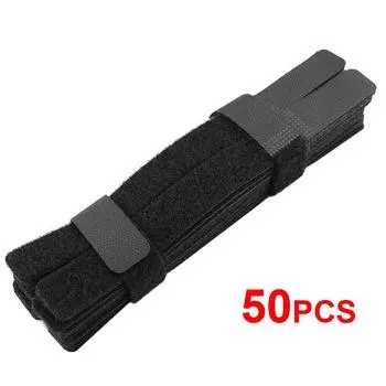 50 шт. многоразовые крепежные кабельные стяжки Ethernet-кабели ремни компьютерные аксессуары для мобильных телефонов