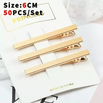 50 шт./набор 6/7/8 см Золотые высококачественные заколки для волос для DIY ювелирных изделий, укладки волос, металлические инструменты, заколка-крокодил, аксессуары для головных уборов