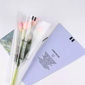 50 шт. Оптовая продажа Love - Code Multi - Стебель Цветочные мешочки: Идеально подходит для цветочных композиций и упаковки отдельных букетов.