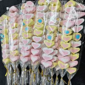 50 шт., пластиковые прямоугольные прозрачные пакеты для конфет на палочке, целлофановая упаковка, моноблок, украшение для свадьбы, дня рождения, вечеринки, подарки 28x7.5cm