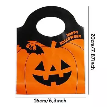 50 шт., подарочный пакет Happy Halloween Handheld Creative Design Plastic Party, праздничный пакет для покупок, сумка для закусок на вечеринку other