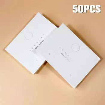 50 шт. сережек карты дисплей карты бирка для самодельных ювелирных изделий упаковка карты бирки 50pcs
