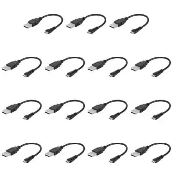 50 см короткий кабель Micro USB для зарядки, дата-кабель для Android-телефона, планшета, внешнего аккумулятора