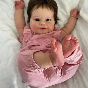 50 см NPK Reborn Baby Maddie для маленьких девочек, очень мягкая тканевая кукла, игрушка для ванны, реалистичная, настоящая мягкая на ощупь 50cm