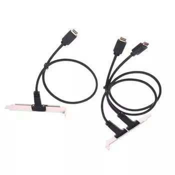 50 см USB 3.2 разъем передней панели Type-E на USB-C Type C женский разъем удлинительный провод кабель перегородка Type-E A1
