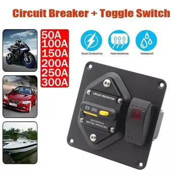 50A 100A 150A 200A 250A 300A Автоматический выключатель с кулисным переключателем для лодки, автоматический выключатель, предохранитель сброса для автомобиля 12/24 В