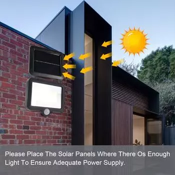 50LEDs 100COB 120COB Solar Motion Sensor Light IP65 Waterproof Wall Lamp Outdoor Security Flood Lights With 3 Lighting Modes