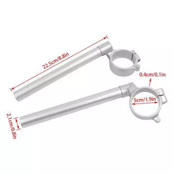 50mm Fork Tube Clip-On Handlebars Clip Ons Handle Bar Grips For Suzuki GSXR600 GSXR750 GSX-R GSXR 600 750 K6 K8 2006-2016 2015 серебряный