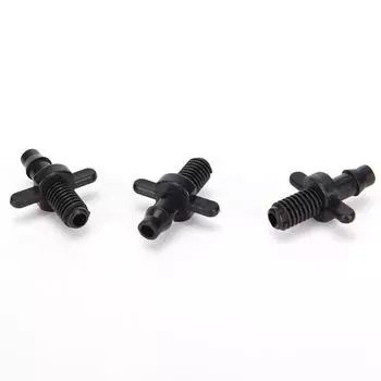 50pcs Adapter Irrigation Cooling Joiner Thread Watering Drip Connector Splitter 24*6mm чёрный