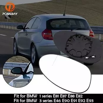 51167145268 51167145267 Автомобильное левое/правое зеркало заднего вида с подогревом боковые стеклянные зеркала для BMW E81 E87 E88 E82 E46 E90 E91 E92 E93