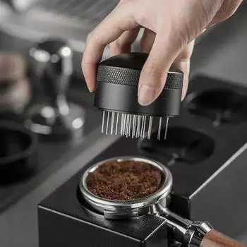 51/53/58mm Espresso Stirrer Tamper Coffee Stirring needle WDT Distribution Tool with base Coffee handle loose powder Needle