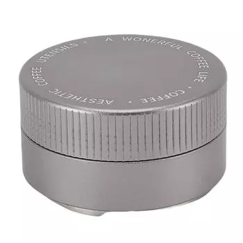 51mm Coffee Tamper Distributor 304 Stainless Steel Auto Depth Adjustable Coffee Distribution L(for 6.5-9kg) серебряный