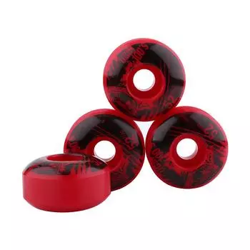 52 мм x 30 мм 4 шт. в наборе: Колеса для скейтборда Outdoor Classic Durable PU Cruiser Longboard (красный) красный