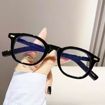 5374Tr90 Glasses Frame Black Frame Myopia Glasses Frame Oval Recommended Plain Anti-Blue Light Optics прозрачный