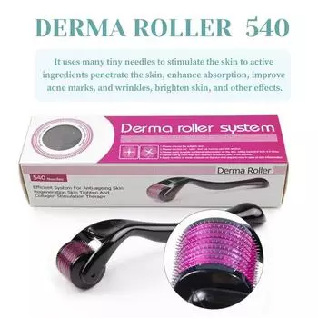 540 Derma Roller Microniddle Roller для лица Microneedling Needles Длина Титановый Dermoroller Mesoroller для волос