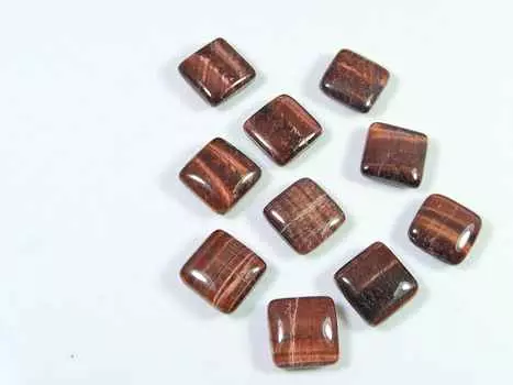 54Cts. AAA Красный тигровый глаз восьмиугольный кабошон россыпью драгоценный камень 10 шт. лот 11X11MM RQ-2027