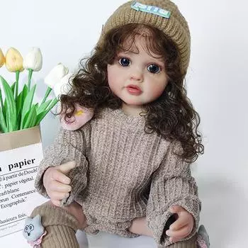 55 см NPK Reborn Doll для маленьких девочек Бетти Игрушка Очень мягкая силиконовая кукла для девочек всего тела