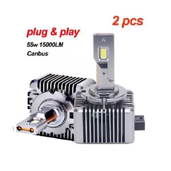 55 Вт Plug & Play OEM авто 12 В D1S D2S светодиодная фара D8S белая D4S D3S светодиодная лампа D1S