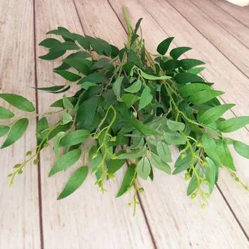55cm Artificial Flowers Fake Willow Leaf Eucalyptus Wedding Xmas Decor Home