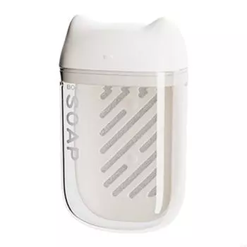 57QB Soap Container Box Soap Dish Storage Case Soap Holder For Travel Simple Use Leakproof Lid Soup Box Practical Accessories