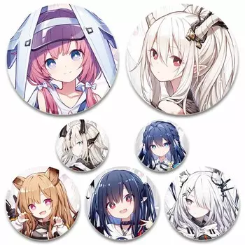 58 мм модные ювелирные аксессуары поп-игра Arknights эмалированные булавки эстетическая милая брошь ручной работы булавка мультяшный значок для рюкзака одежды