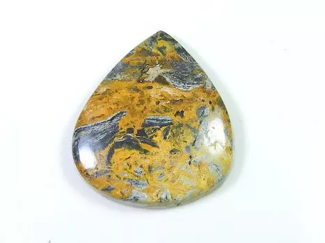 58Cts. Натуральный Питерсит Агат Груша Кабошон Драгоценный Камень 36X32X05 ММ SK-936