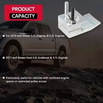 59350 Stretch Belt Installer Compatible For 2011 And Newer 3.5L EcoBoost 3.7L Engines 2019 And Newer GM 5.3L 6.2L Engines серебряный
