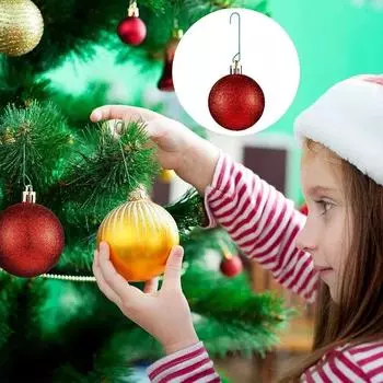 5-100Pcs Christmas Ornament C-Shaped Hooks Holder Xmas Tree Ball Pendant Hanging Decorations for home Navidad New Year 2025 5PCS