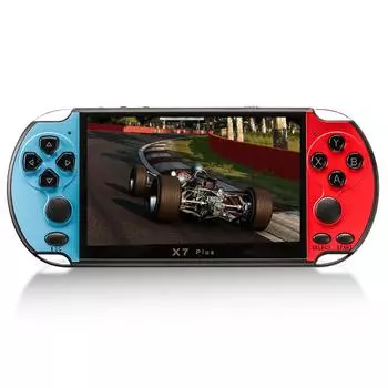 5,1-дюймовая игровая консоль X7 Plus, портативные игровые плееры, двойной рокер, 8 ГБ памяти, встроенный игровой контроллер MP5 на 1000 игр