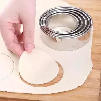 5/1 шт. круглая форма для печенья из нержавеющей стали DIY пельмени инструменты для резки кожи выпечка печенье торт бисквит форма кухонные гаджеты