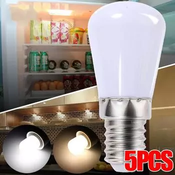 5/1 шт. Мини светодиодные лампочки E12/E14 для холодильника, кухонного холодильника, шкафа, ночника, лампы для швейной машины, сменные лампочки No