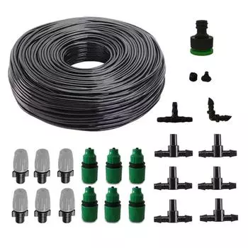 5-50M Automatic Watering Irrigation System Misting Cooling Fog Nozzles Garden 4/7mm Hose Connector Patio Atomizer Spray Head