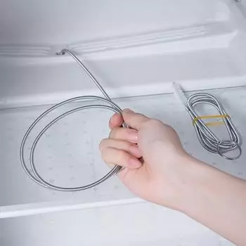 5/6/8pcs Refrigerator Drain Hole Dredge Cleaning Set Clog Remover Syringe Hose Fridge Hole Brush Home Water Outlet Cleaner