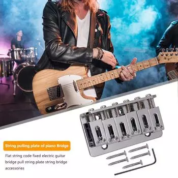 5# 6 струнная гитара бридж седло струнодержатель для электрогитары Fender Strat