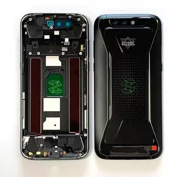 5,99 для Xiaomi Black Shark задняя крышка батарейного отсека + рамка объектива камеры Blackshark SKR-H0 SKR-A0 задний корпус + боковые клавиши чёрный
