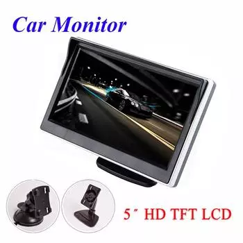 5 Цветной ЖК-монитор TFT HD+2 Кронштейна Для Камеры Заднего Вида Парковки Автомобиля DVD