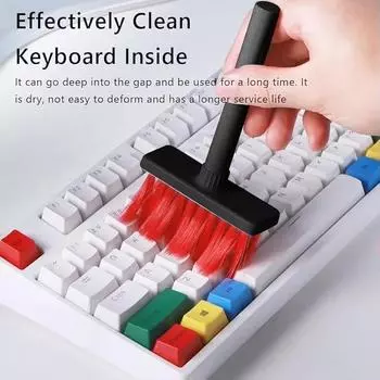 5 in 1 Keyboard Cleaning Brush Kit Keycap Puller Earbuds Cleaner for Airpods Pro 1 2 3 Bluetooth Earphones Case Cleaning Tools белый