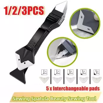 5 In 1 Silicone Scraper Sealant Smooth Remover Tool Set Caulking Finisher Smooth Grout Kit Floor Mould Removal Hand Tools Set 1PC