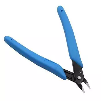 5 Inch Diagonal Cutting Pliers for Electronics Wires Jewelry Screws (Blue) Pack of 1 синий