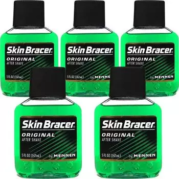 5 кусков) Mennen Skin Bracer Original лосьон после бритья 147 мл (кожа), 147мл, 5 шт.