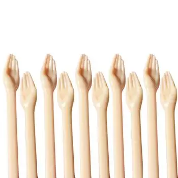 5 pair Plastic Palm Chopsticks Long Handle Kids Training Chopsticks Helping Hands Chopstick Snack 5 Pairs