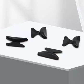 5 Pairs Silicone Anti Slip Silicone Nose Pad For Eyeglasses Butterfly Glasses Nose Rest With Height Enhancement Anti-Cratering